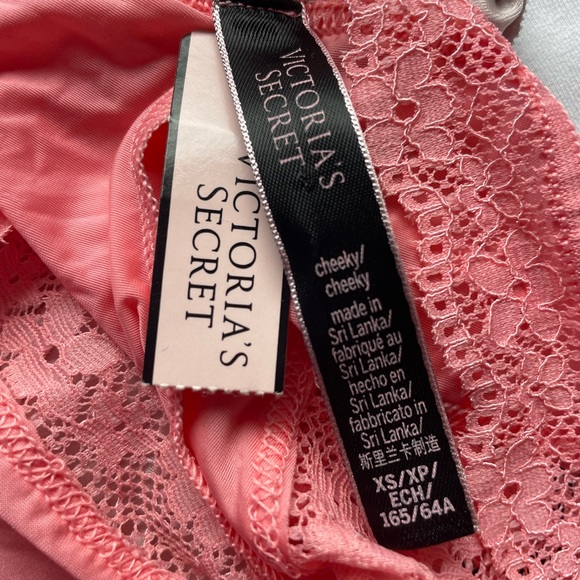 NEW WITH TAGS VICTORIA’S SECRET SIZE XS 3 PK CHEEKY SATIN LACE UP DETAIL PANTIES - Picture 6 of 12
